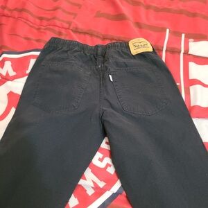 Boys Black Levi Joggers with drawstring size 17